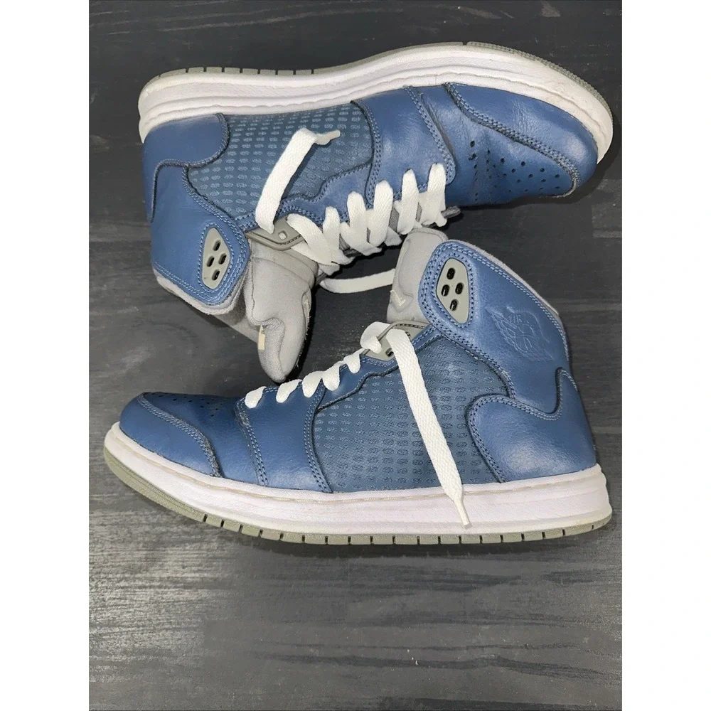 2013 Nike Air Jordan Prime 5/Size 9‎ Gray Blue High Top Sneaker 429489-403 EUC
